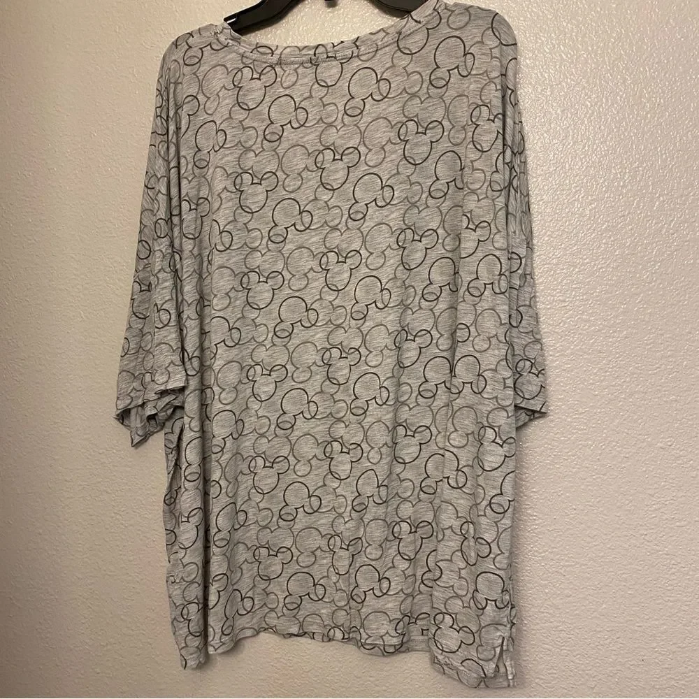 Disney Woman’s Short Sleeve Pajama Sleepwear stretch t-shirt top plus size XXL - Picture 3 of 8